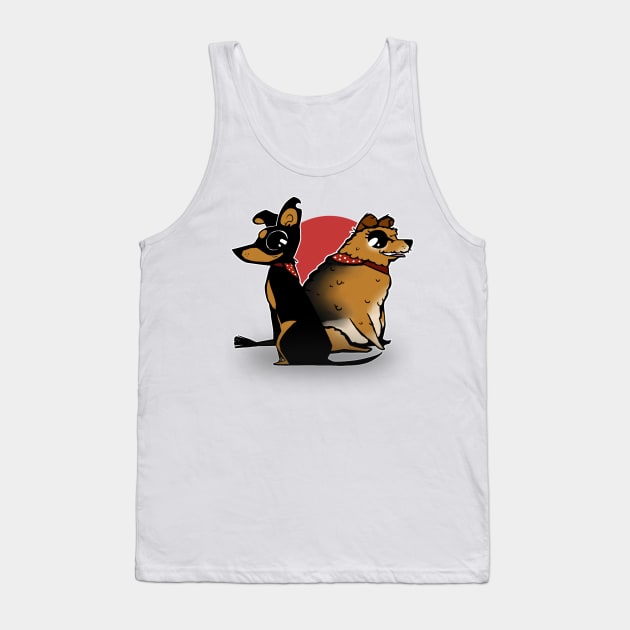Cute Dogs Tank Top by Biscuit